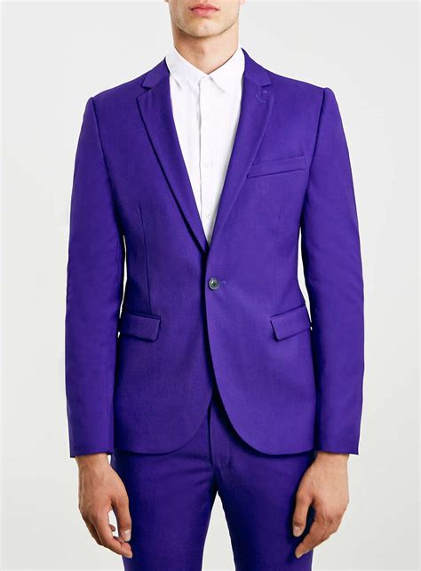 Shop the world's most outrageous selection of men's purple suits and jackets at shinesty. Topman Purple Skinny Fit Suit Jacket in Purple for Men | Lyst
