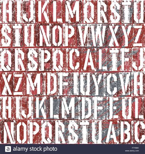 Letterpress type font printing Stock Vector Images - Alamy