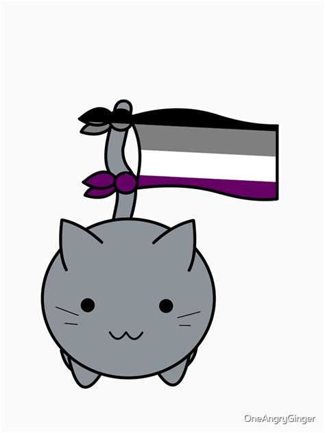 Asexual Pride Cat T Shirt By Oneangryginger Redbubble