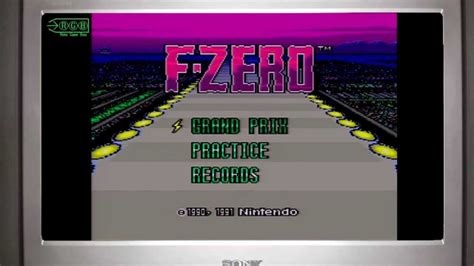 F Zero Snes Introstart Screen Retro Game Bros Youtube