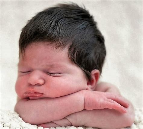 Adorable Babies Born With Full Heads Of Hair Wow Gallery Ebaums World