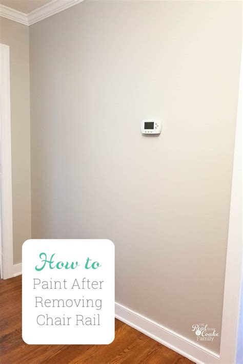 Consider complete panelling below the chair rail: How to Paint After Removing Chair Rail - Real Creative ...