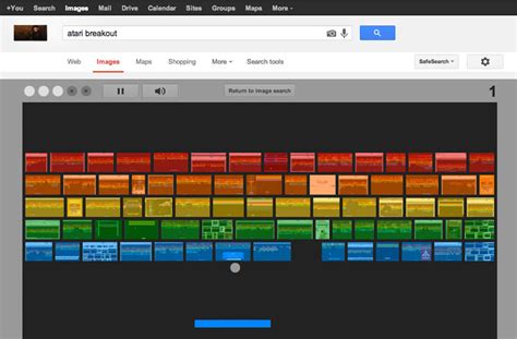 Het idee van atari breakout is simpel. 5 easter eggs van Google die je nog niet wist