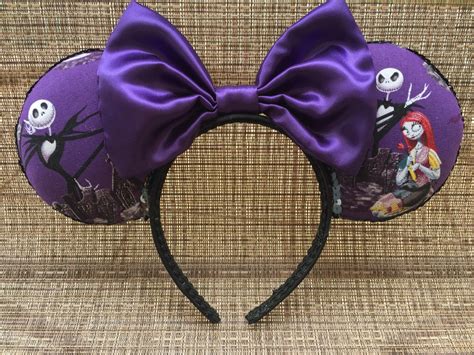 Jack Skellington Halloween Disney Ears Halloween Mickey Ears Etsy