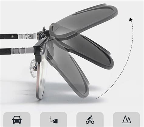 Integrated Nearsightedness Glasses Clip On For Day And Night Gizmodern