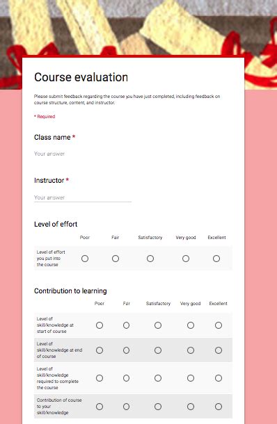 5 Excellent Google Forms Templates for Teachers | Educational