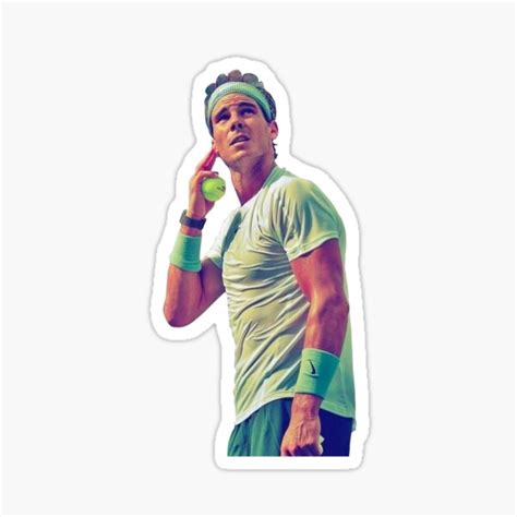 Rafa Nadal Sticker For Sale By Katelyngonos Redbubble
