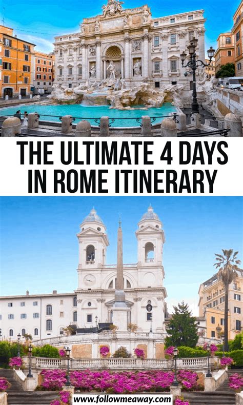 4 Days In Rome Bucket List First Time In Rome Itinerary Rome