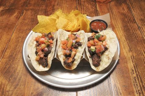 Delicious Tex Mex Tacos Stock Photo Image Of Food Taco 214590432