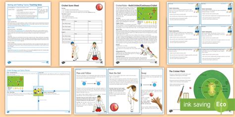 Cricket 6 And 7 Batting And Fielding Tactics Teaching Ideas