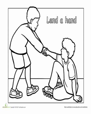 Search through 623,989 free printable colorings at getcolorings. Preschool Coloring Worksheets: Helping Others in Need ...