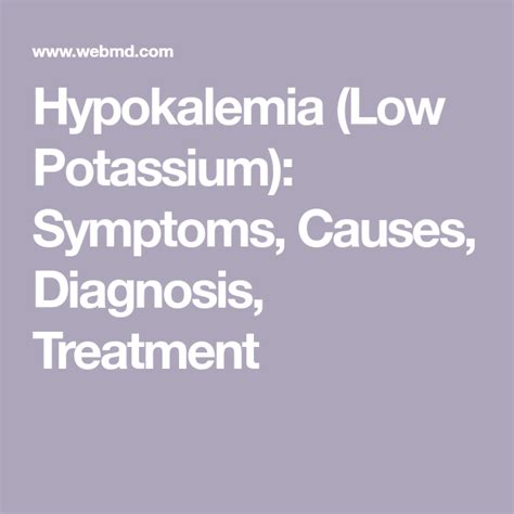 What Is Hypokalemia In 2021 Potassium Deficiency Symptoms Potassium