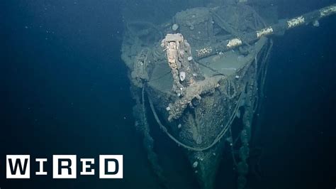Sunken Wwii Aircraft Carrier First Look At Shipwreck Wired Youtube