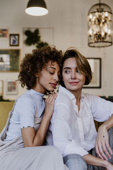 Lesbian Couple Relaxing In Their Premium Photo Rawpixel