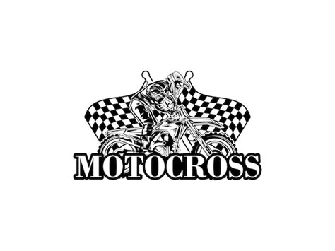 Premium Vector Motocross With A Rider On Motorbike Motocross Logo