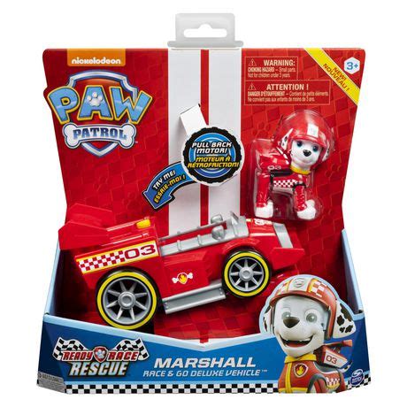 PAW Patrol Ready Race Rescue Marshalls Race Go Deluxe Vehicle