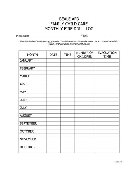 By using common sense, safety practices such as walking in groups, reporting suspicious activities, keeping money, books and other. fire drill log template - Google Search | Daycare, Daycare ...