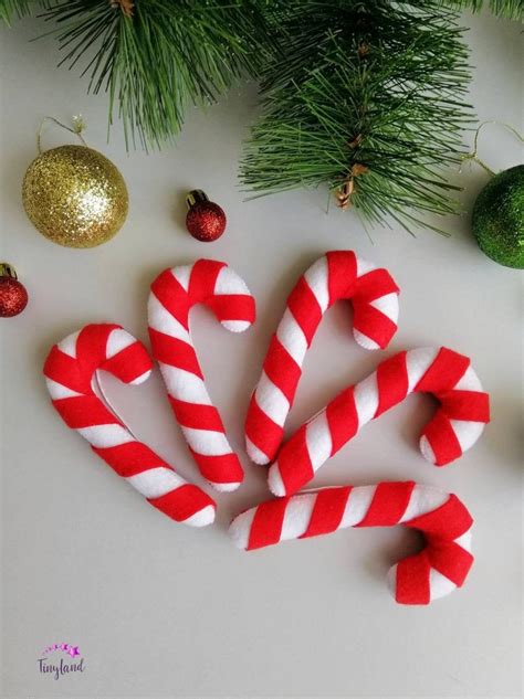 Cute Candy Cane Christmas Decorations Christmas Tree Ornaments Etsy