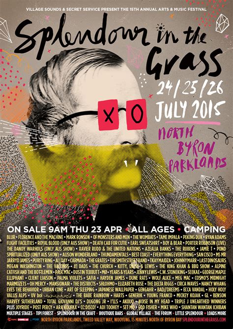 With splendour on hold until july 2021, they have been hard at work locking in the lineup for the new dates but are very excited to announce three headliners for 2021! Splendour in the Grass 2015 Lineup Announced - Blank Gold ...