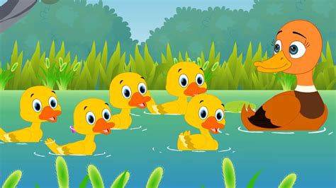 Five Little Ducks Kids Songs Youtube