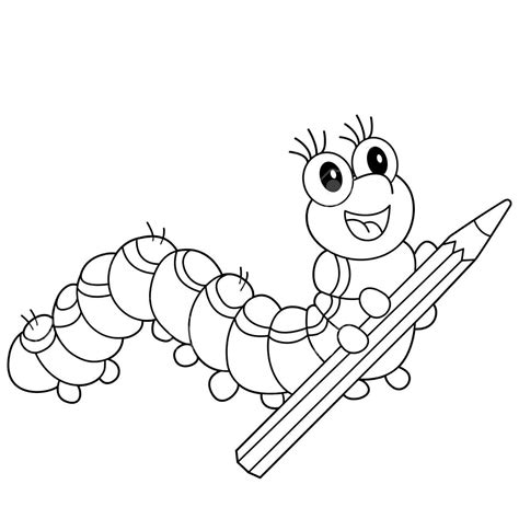 Small pencil Coloring Page - Free Printable Coloring Pages for Kids
