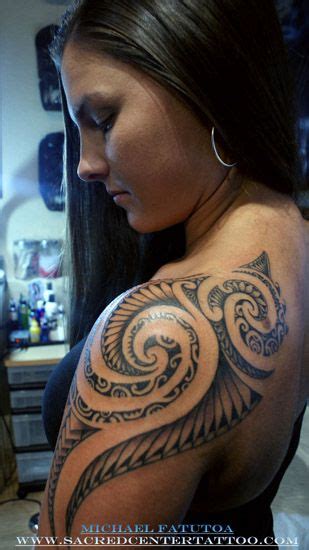 2,000+ vectors, stock photos & psd files. Female Shoulder Tribal Tahiti Samoan Maori Tattoo | Tattoo ...