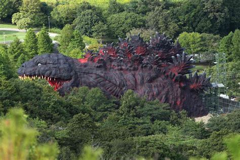Zip Line Into The Mouth Of Godzilla At This Japanese Theme Park