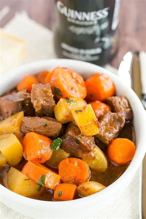 Made with fresh potatoes and carrots. Guinness Beef Stew | Brown Eyed Baker | Recipe in 2020 ...