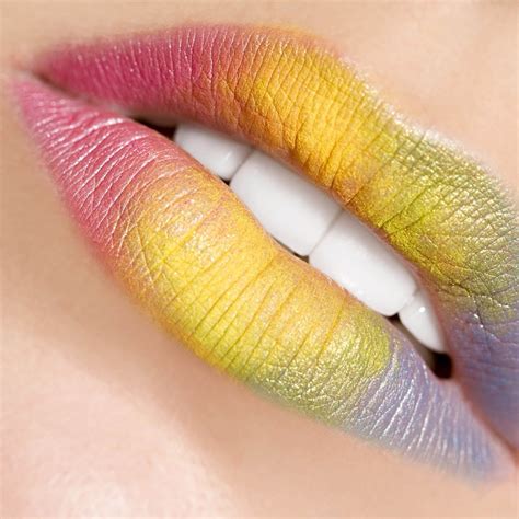 Rainbow Lips Rainbow Lipsticks Candy Lips Bright Lips