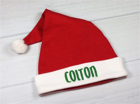 Personalized Santa hat for baby - micro preemie / preemie / newborn ...