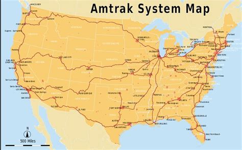 Amtrak System Map Pdf