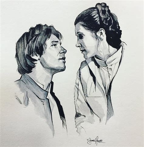 Book Girl Art Of The Day Han Solo And Princess Leia