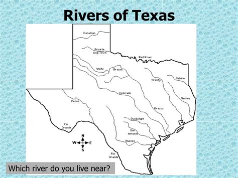 Map Of Texas Rivers Labeled