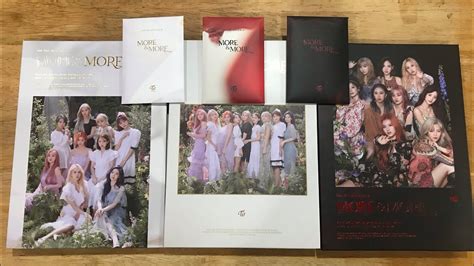 Unboxing Twice More And More 9th Mini Album All Versions Youtube