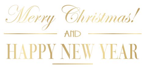 Merry Christmas and Happy New Year PNG Clip Art Image ...