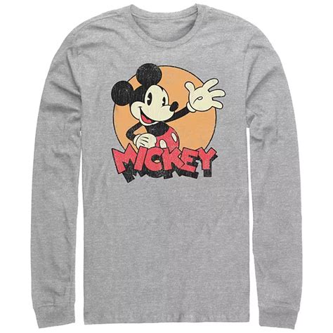 Mens Mickey Mouse Waving Graphic Tee