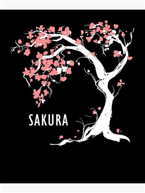 Japanese Sakura Graphic Vintage Cherry Blossom Sakura Tree Japanese
