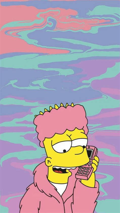 1366x768px 720p free download tie dye bart bart simpson blue cartoon pink the simpsons