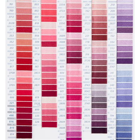 Printable Dmc Floss Thread Color Chart Images And Photos Finder