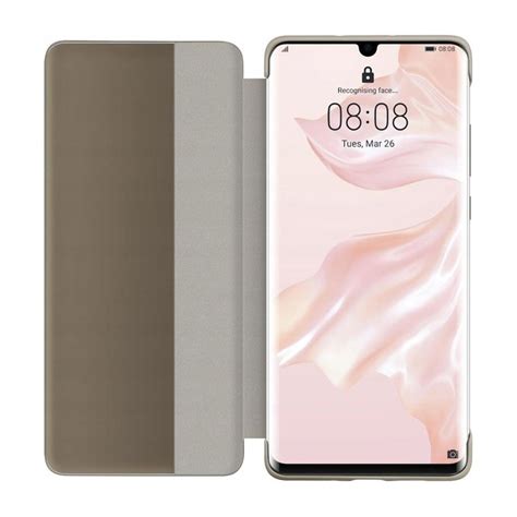 Husa Originala Huawei P30 Pro Smart View Cover Brown Catmobile