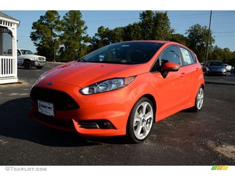2014 Molten Orange Ford Fiesta St Hatchback 86451094 Photo 9