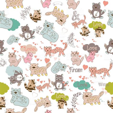 Cute Pastel Cats Wallpapers Wallpaper Cave