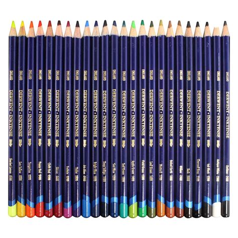 Derwent Inktense Colored Pencils Assorted Colors Set Of 24 Jerry S