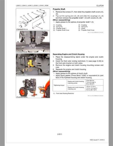 Kubota L4740 3 L5040 3 L5240 3 L5740 3 Workshop Repair Manual