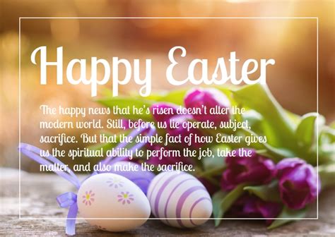 Happy Easter Greetings Wishes Online Card Template Postermywall