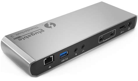 Plugable Thunderbolt 3 Dock Enables Extra Displays Wired Network