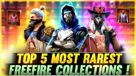 Top 5 Most Rarest Freefire Collections 🔥 You Have Never Seen Before 😱