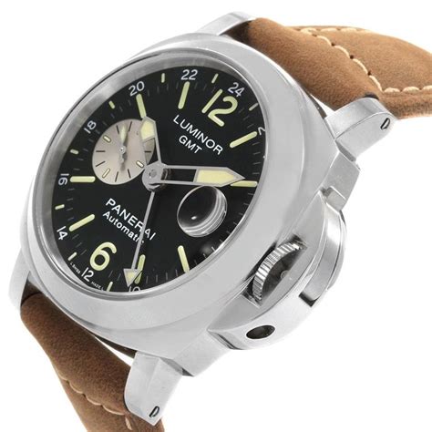 Panerai Luminor Gmt Automatic Acciaio Watch Pam01088 Box Papers For
