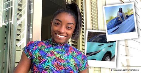 Check Out Olympian Simone Biles Convertible Car That She Proudly Named Tiff