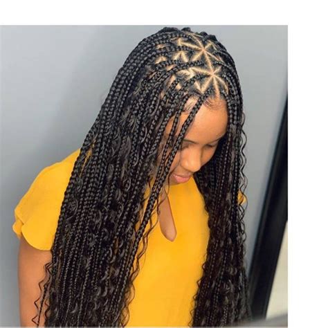 Hair experts weigh in on how to box braid your own hair and take care of them. Full lace Triangle center parts box braids wig for black ...